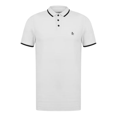 Original Penguin Mens Regular Short-Sleeved Polo Shirt (White)