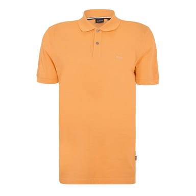 Boss Mens Pallas Cotton Regular Polo Shirt (Medium Orange)