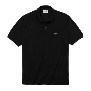 Lacoste Mens Classic Short-Sleeved Polo Shirt (Black)