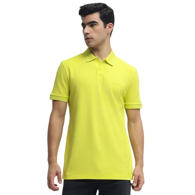 Boss Mens Pallas Cotton Regular Polo Shirt (Bright Yellow)