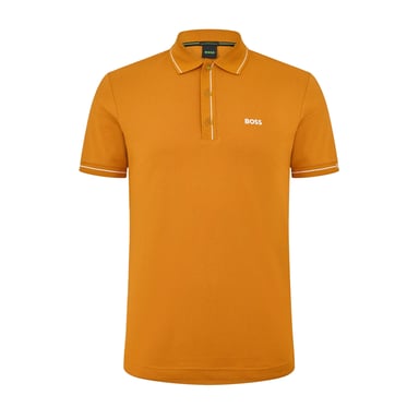Boss Mens Paddy Short-Sleeved Polo Shirt (Dark Yellow)