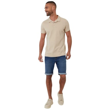 Threadbare Mens Kirkby Polo Shirt (Stone)
