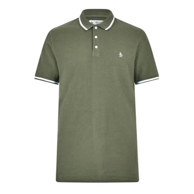 Original Penguin Mens Regular Short-Sleeved Polo Shirt (Grape Leaf)