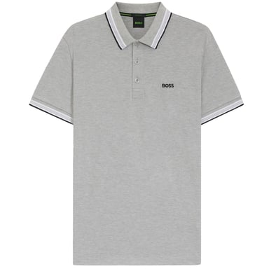 Boss Mens Paddy Euro Polo Shirt (Silver)