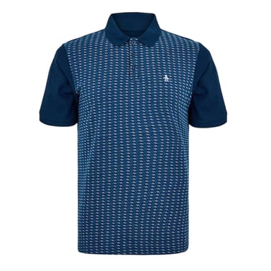 Original Penguin Mens Embroidered Regular Polo Shirt (Yale Blue)