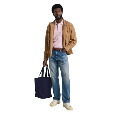Gant Mens Contrast Pique Polo Shirt (Pink)