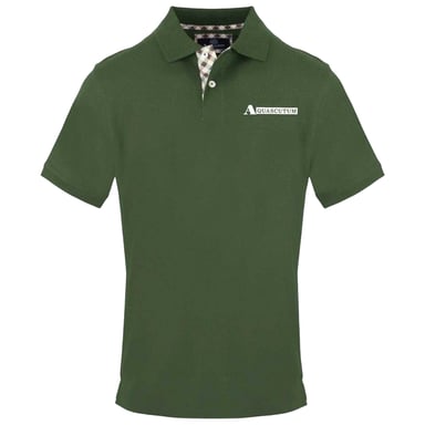 Aquascutum Herenpolo met korte mouwen (Militair Groen)
