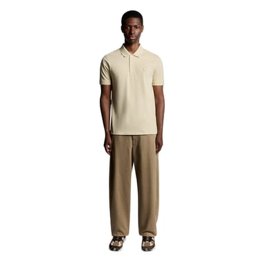 Lyle & Scott Mens Superfine Polo Shirt (Beige)