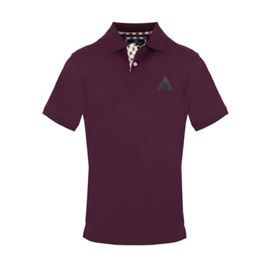 Aquascutum Mens Triangle Logo Polo Shirt (Red)