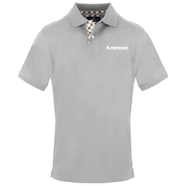 Aquascutum Herenpolo met korte mouwen (Grijs)