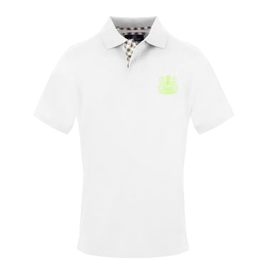 Aquascutum Mens Short-Sleeved Polo Shirt (White)