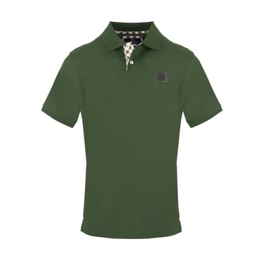 Aquascutum Mens Badge Polo Shirt (Military Green)