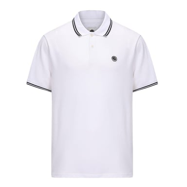 Pretty Green Mens Barton Short-Sleeved Polo Shirt (White)