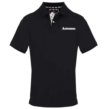 Aquascutum Herenpolo met korte mouwen (Zwart)