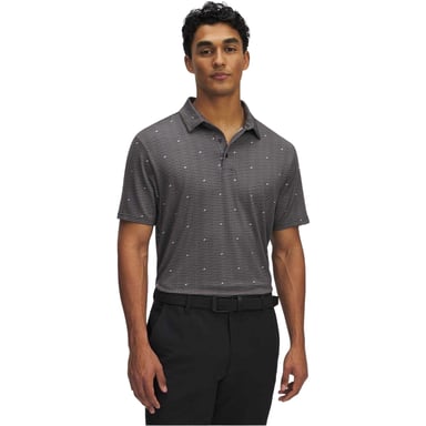 Under Armour Mens Printed Polo Shirt (Grey)