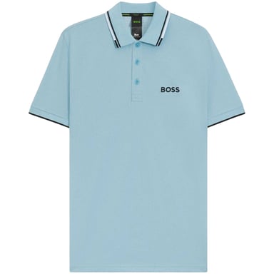 Boss Paddy Pro katoenen piqué-poloshirt voor heren (Pastelblauw)