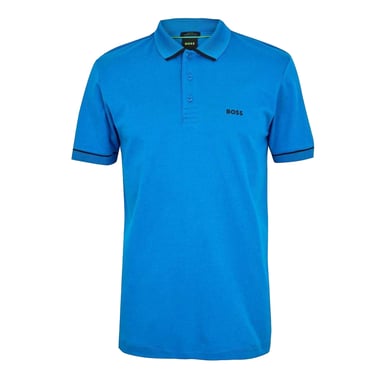 Boss Mens Paule Short-Sleeved Polo Shirt (Blue)