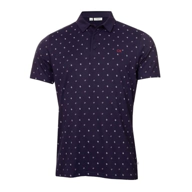 Calvin Klein Heren-golfpoloshirt met logo uit de Performance-collectie (Avondblauw)