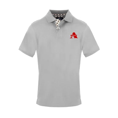 Aquascutum Mens Chest Logo Polo Shirt (Grey)