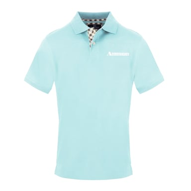 Aquascutum Mens Logo Polo Shirt (Sky Blue)