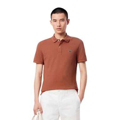 Lacoste Mens L.12.12 Pique Slim Polo Shirt (Red)