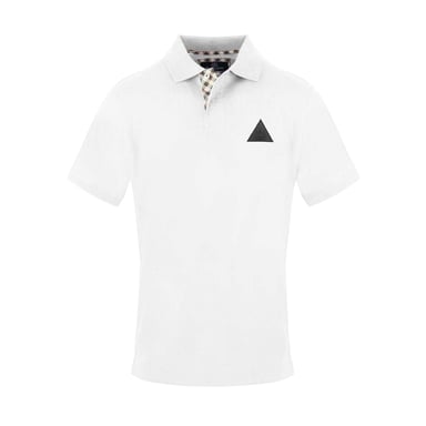 Aquascutum Mens Logo Polo Shirt (White)