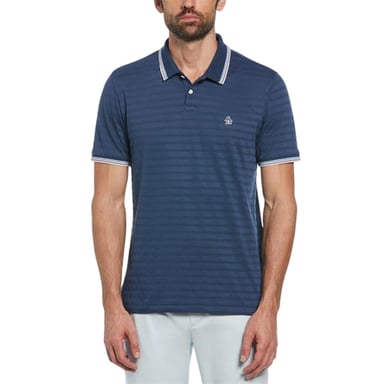Original Penguin Mens Tipped Regular Polo Shirt (Sargasso Sea)
