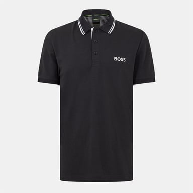 Boss Paddy Pro katoenen piqué-poloshirt voor heren (Donkerblauw)