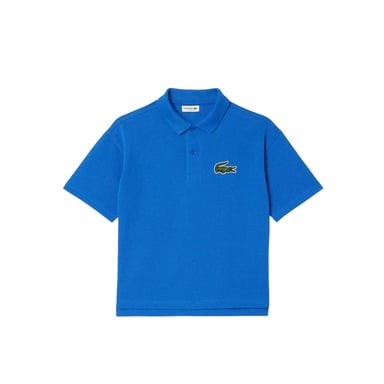 Lacoste Childrens/Kids Logo Relaxed Fit Short-Sleeved Polo Shirt (Blue)