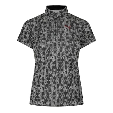 Puma Womens/Ladies Hexagon Short-Sleeved Golf Polo Shirt (Grey)