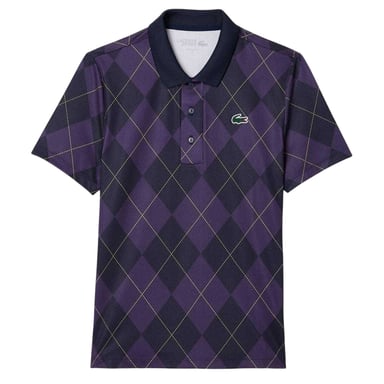Lacoste Womens/Ladies Checked Ultra Dry Polo Shirt (Purple)