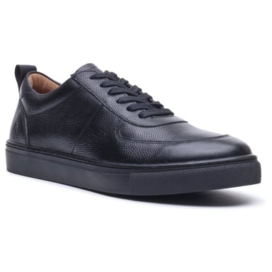 Hush Puppies Ciro Leather Men's BLACK Trainers