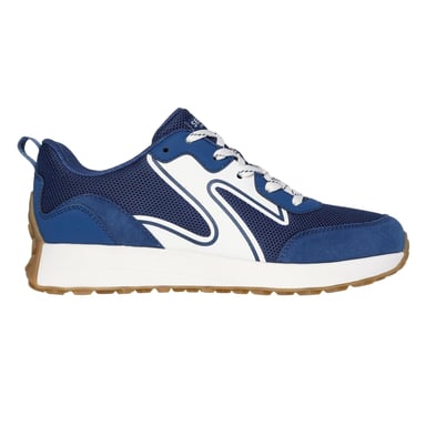 Skechers Womens/Ladies Gusto Suede Panel Trainers (Navy)