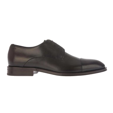 Boss Mens Derrek Leather Derby Shoes (Brown)