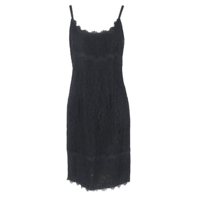 Diane Von Furstenberg Olivia Mini Slip Dress in Black Triacetate