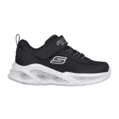 Skechers Meteor-sneakers med lysande detaljer för småbarn (Svart/grå)