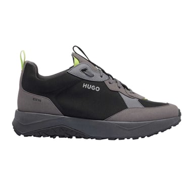 Hugo Mens Kane Runn Textile Lace Up Shoes (Black)