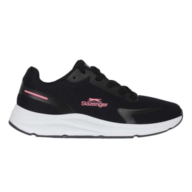 Slazenger Childrens/Kids Assent Trainers (Black/Pink)