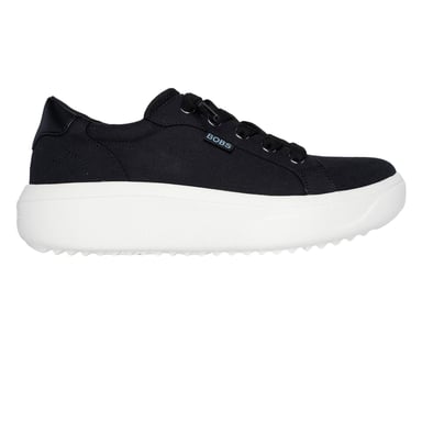 Skechers Womens/Ladies Popupsmax Canvas Platform Trainers (Black)