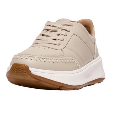 FitFlop Womens/Ladies Crochet Leather Flatform Trainers (Beige)