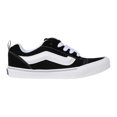Vans Childrens/Kids Knu Skool Leather Trainers (Black/White)