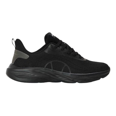 Ellesse Mens Como Leather Flat Trainers (Solid Black)