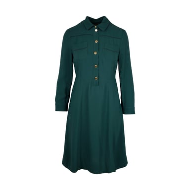 Louis Vuitton Green Shirt Dress - '10s