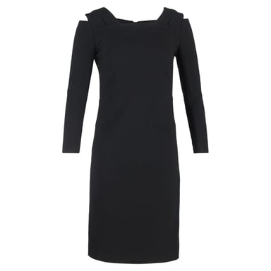 Roland Mouret Midi Dress in Black Polyester