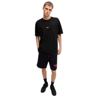 Hugo Mens MCMXCIII Back Print T-Shirt (Black/Pink)