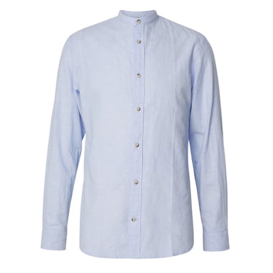 Jack And Jones Mens Regular Long-Sleeved Shirt (Sea Blue)