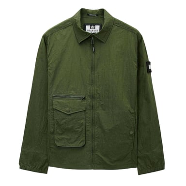 Weekend Offender Mens Nylon Overshirt (Green)