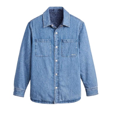 Levis Mens Bryant Patterned Corduroy Overshirt (Denim)