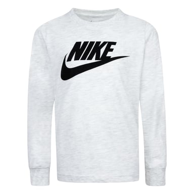 Nike Childrens/Kids Futura Swoosh Long-Sleeved T-Shirt (White)