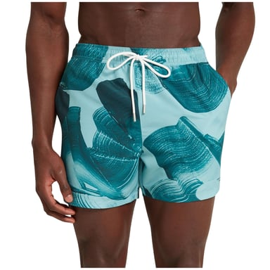 Ted Baker Mens Printed Swim Shorts (Turquoise)